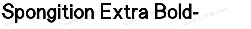 Spongition Extra Bold字体转换 Spongition Extra Bold字体转换